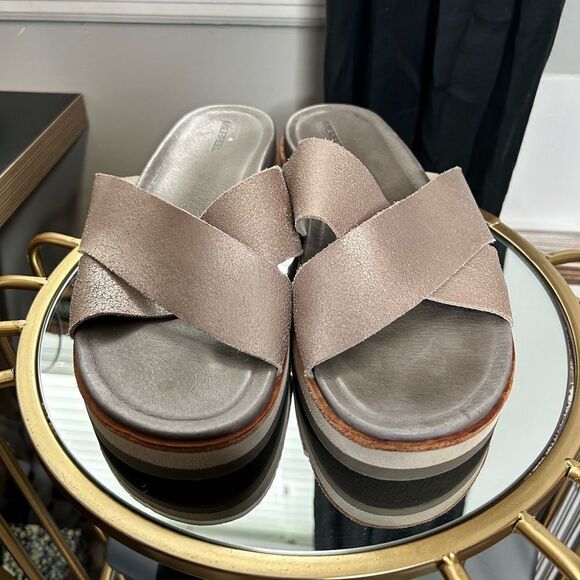 MERRELL JUNO SLIDE SANDAL (METALLIC) - Picture 4 of 8